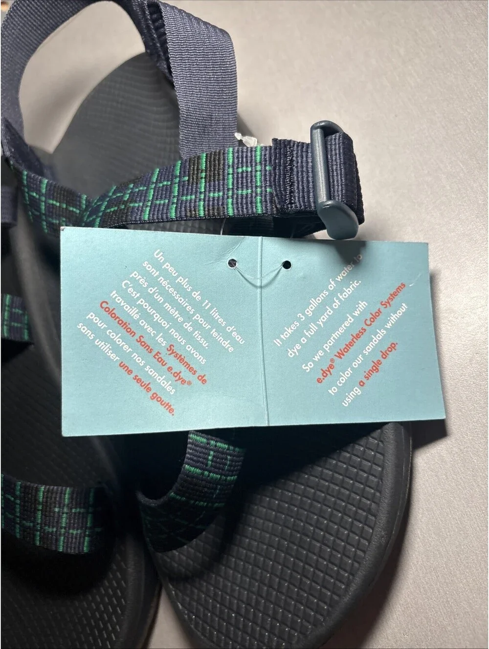 CHACO Z CLOUD Sandals Mens US 11 EU 44 Water Shoes Black Blue JCH107257 NWT NEW
